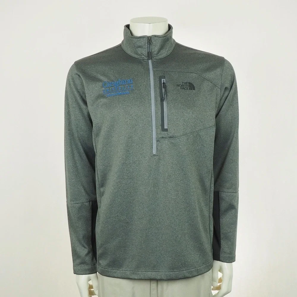 The North Face Pullover Shirt Mens Large Gray Mock Creighton School of Medicine